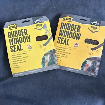 M-D Rubber Window Seal Medium Brown Set of 2 - Image 1 of 3