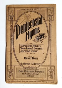Folleto de muestra de escuela dominical Hope Publishing Co de himnos pentecostales n.º 2 1901 - Imagen 1 de 8
