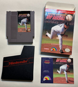 Roger Clemens' MVP Baseball Nintendo Nes Game Complete CIB box + manual tested
