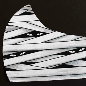  Face Mask Mummy dead coffin eyes dark halloween occult witch Filter MAdult - Picture 1 of 4