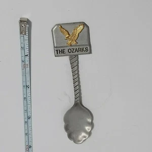 The Ozarks Pewter Souvenir Spoon Collectible * Eagle - Picture 1 of 6