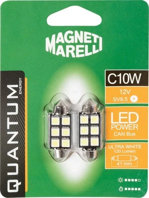 Lampadina siluro auto C5W 3 Led 2 pezzi 12V SV8,5 tecnologia Can bus MAGNETI MAR - Immagine 1 di 3