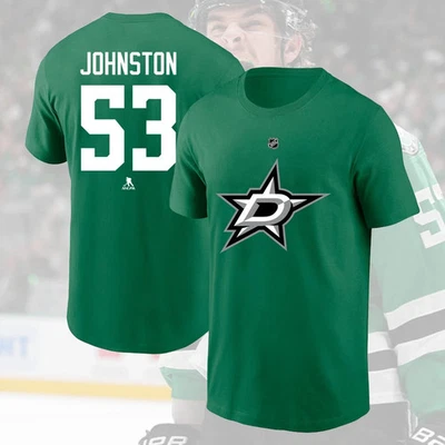 HOT SALE !! Wyatt Johnston #53 Dallas Stars Player Fan Look Name & Number - Image 1 of 4
