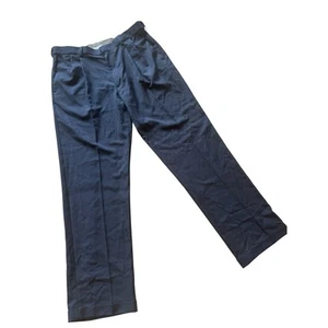 Haggar Premium Comfort Dress Pants Men's 36x32 Navy Classic Fit NWOT - Picture 1 of 5