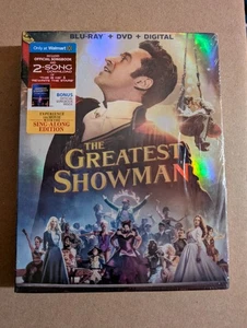 The Greatest Showman Blu-ray + DVD + Digital w/ Slip & Book Walmart New Sealed - Imagen 1 de 6