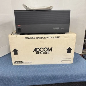 ADCOM GFA-555ii 2-CHANNEL STEREO POWER AMPLIFIER - 200 WPC - CLEANED - TESTED - Picture 1 of 6