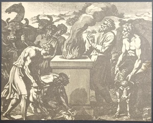 Raphael Bible Scene Postcard – Vintage Judaica Christian Art - Picture 1 of 2