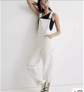 Madewell $158 Denim Carpenter Oversized Overalls in Lighthouse XXL Tall - Picture 1 of 7