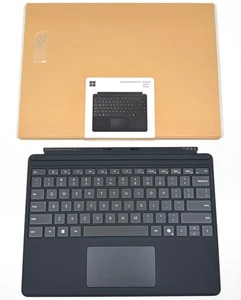 Microsoft Surface Pro Keyboard without Pen Storage Copilot+ for 10, 9, 8 Black - Picture 1 of 8