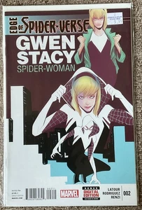 EDGE OF SPIDER-VERSE GWEN STACY SPIDER-WOMAN #1 2014 COMIC BOOK QZ - Picture 1 of 18