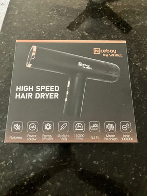 Wahl Nicebay High Speed Hair Dryer 1600w Ionic 110000RPM Brushless Motor NIB - Image 1 of 4