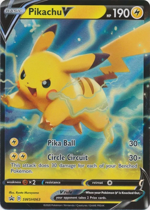 UR-01 Holo Pikachu V SWSH063 Promo SWSH: Sword & Shield Promo Cards - Image 1 of 1