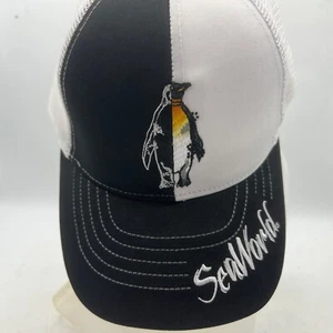 Vtg 90s Sea World Penguin Adult Embroidered Snapback Hat Cap NWOT - Picture 1 of 4