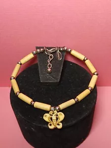 Panama Jack Vintage Schmetterling Fußkette Boho Stil Charm 9 cm signiert - Bild 1 von 13