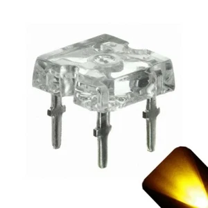 20 x flache Piranha Gelbgold LED Licht superhelle LEDs Ultra 3 mm 5 mm Tail RC - Bild 1 von 3