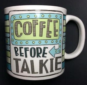 Taza de gran tamaño ""Too Early For This"" Taza ""Coffee Before Talkie - Imagen 1 de 9