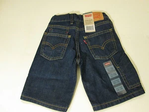 LEVI RELAXED FIT UTILITY SHORTS BOYS SZ 4 REG 22" WAIST-BLUE- NWT - Picture 1 of 1