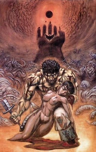 Póster ilustrativo Berserk Eclipse Guts Griffith y Casca Kentaro Miura - Imagen 1 de 1