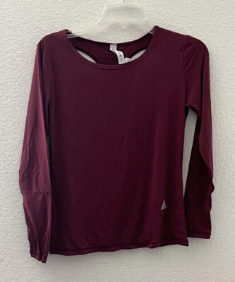 Ever Athlete Mujer Entrenamiento LS Corte Espalda Granate Talla Pequeña Foto 1 de 3