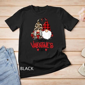 Happy Valentine_s Day Wichtel Paar Valentinstag Geschenk weiß Tasse Unisex T-Shirt - Bild 1 von 15