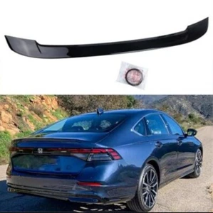 For 2023+ 11th Gen Honda Accord OEM Sport Style Rear Trunk Spoiler Glossy Black - Picture 1 of 3