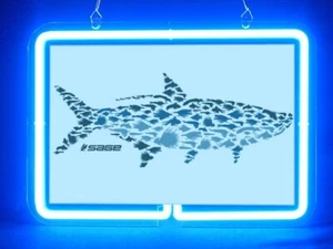 Sage Fly Fishing Lure Tackle Hard Bait Shop Garage Bar Light Neon Sign - Picture 1 of 5