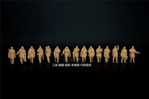 1/72 WW II German"Army winter marching posture"15 man group (3D printed Soldier) - Picture 1 of 2