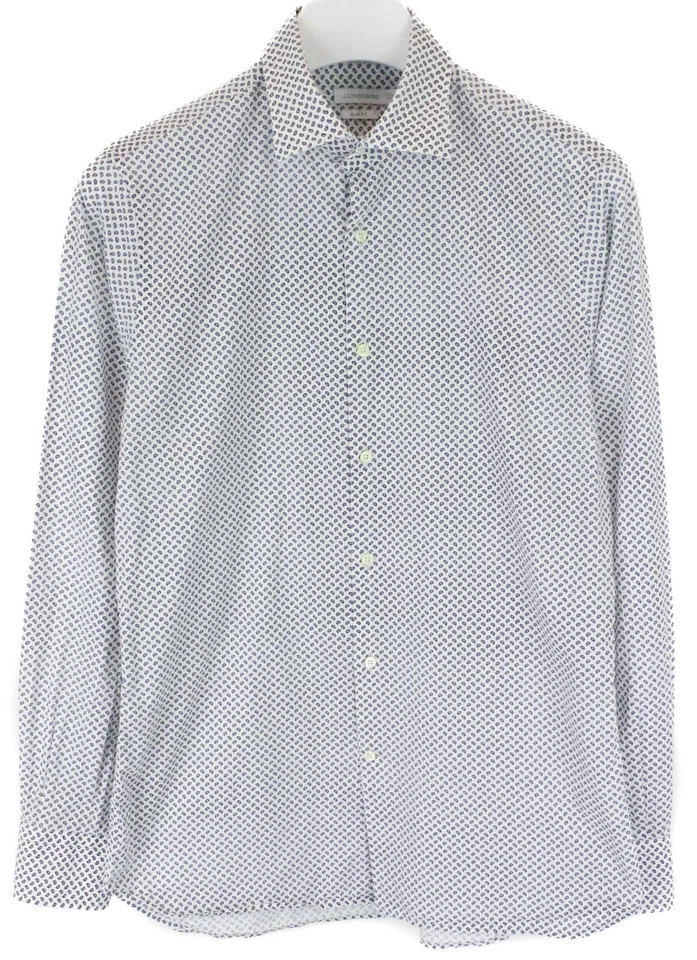 J. Lindeberg Daniele CA 60'S Print Slim Fit Shirt Men 39/15 1/2 Neckline - Image 1 of 4