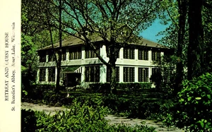 Postkarte Exerzitien und Gästehaus St. Benedict Abtei Benedict Lake, Wisconsin - Bild 1 von 2