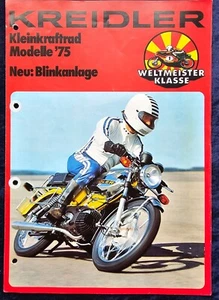Kreidler Prospekt 1975, Kleinkraftrad, Modelle: Florett RS-B, RSH-B, Mustang - Picture 1 of 2