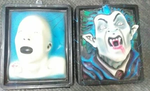 R Marino 1994/97 Vtg 3D Vampire & Zombie Blacklight Wall Decor - Picture 1 of 12