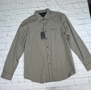 Ben Sherman kariertes Hemd langarm Gr. XL kariert Western beige schwarz Holzfäller - Bild 1 von 5