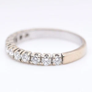 Halb Memory Ring mit ca. 0,54 ct. Brillanten in 14 KT. / GG RG. 55,5 - Bild 1 von 8