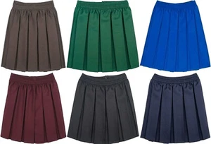 Mädchen Gummibund Rundum Box Faltenrock Schuluniform Skaterrock - Bild 1 von 7