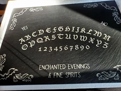 Prato "Talking Board" Lenox Halloween ardósia como Ouija NOVO NA CAIXA - Imagem 1 de 4
