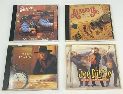 Country Music CDs Lot of 4 Tracy Lawrence, Joe Diffie, Alabama, Bellamy Brothers Foto 1 de 4