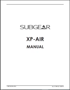 Sub gear / Scubapro XP Air 54 Page Scuba Dive Computer Printed Manual XPA, XPAir - Picture 1 of 7