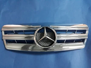 Chrome Front Grill Set For 1996-2002 Mercedes Benz W208 CLK-Class (C208, A208) - Picture 1 of 7
