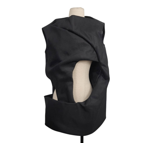 Tunica Pileus Rick Owens Dirt SS18 nuova con etichette taglia IT 42 US 6 nera Avant Garde