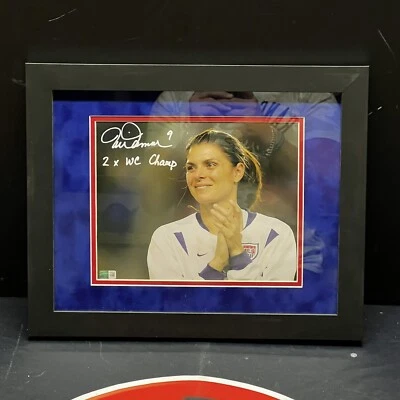 Mia Hamm Signed Framed 8x10 Photo USA Women’s National Team Autographed Steiner - Image 1 of 3