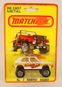 Matchbox Superfast # 7 White Rompin Rabbit MB 7-D1 - Picture 1 of 1