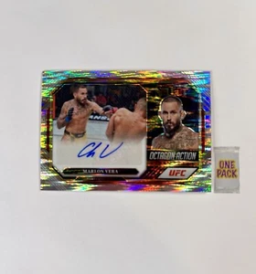 2023 UFC Panini Select Marlon Vera Silver Flash Prizm Auto Octagon Action - Picture 1 of 2