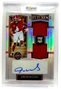 Jameson Williams #FD-JW Futures Dual Patch Auto Silver 169/199 Detroit Lions RC - Picture 1 of 2