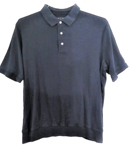 Lands' End Men's 100% Supima Cotton Short Sleeve Polo Navy Size LG New w/o Tags - Picture 1 of 3