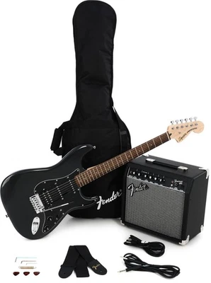 Squier Affinity Series Stratocaster HSS Pack - Charcoal Frost Metallic with - Image 1 of 4