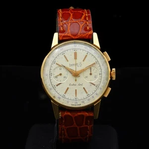 Eberhard & Co Extra-Fort 50s 18 kt rose gold 36 mm ref 14801 manual serviced - Picture 1 of 8