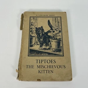 Vintage Ladybird Book - Tiptoes The Mischievous Kitten, Series 497 - Picture 1 of 11