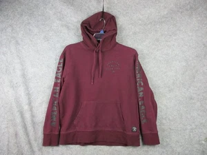 American Eagle Outfitters Hoodie Mens Large Burgundy Red Logo Cotton USA 1977 - Picture 1 of 12