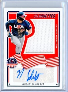 Camiseta deportiva Panini 2025 USA Stars & Stripes Nolan Schubart autógrafo RC 199/199 - Imagen 1 de 2