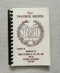 Vtg Daughters of Union Veterans of the Civil War Cookbook 1861-65 Spiral - Picture 1 of 4